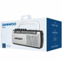 Daewoo Radio Cassette DW1107 Negra y Plateada
